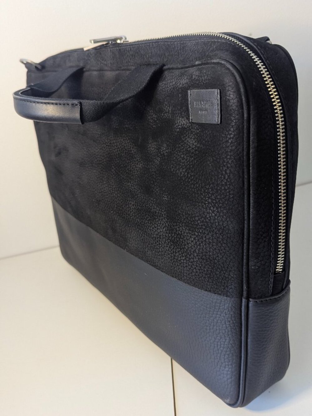Jack Spade Slim Brief Dipped Nubuck briefcase